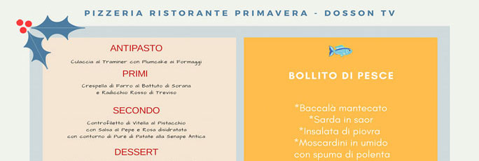 2020 Natale a Casier PIZZERIA RISTORANTE PRIMAVERA