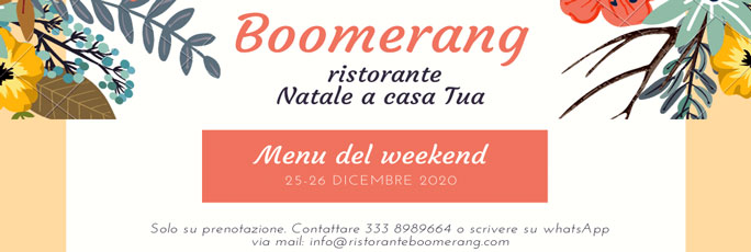 2020 natale a Giavera del Montello RISTORANTE BOOMERANG