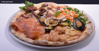 pizza ai frutti di mare