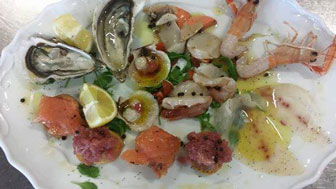 CORNUDA RISTORANTE BRAGOSSO pesce crudo